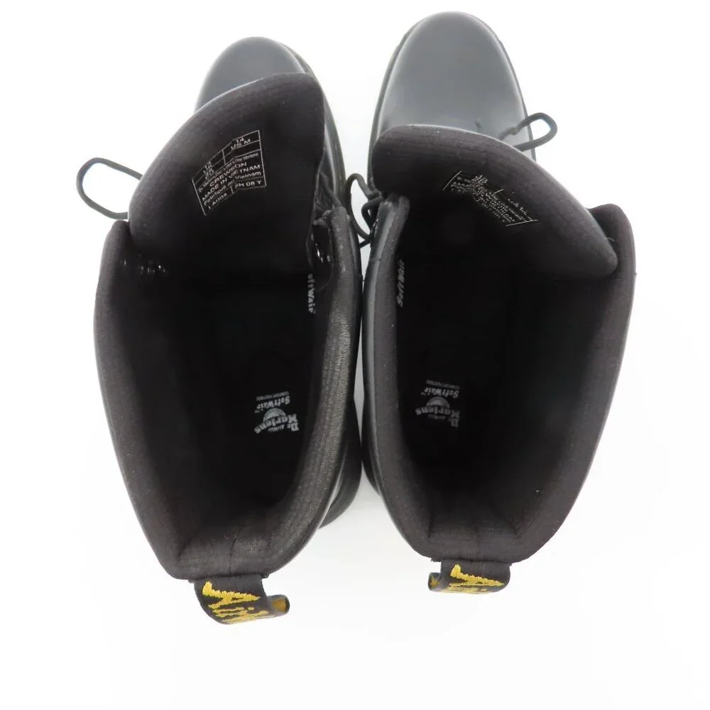 Dr. Martens Crewson Black Leather Lace-up Boots 31222001 - Mens Size 13 - Picture 6 of 9